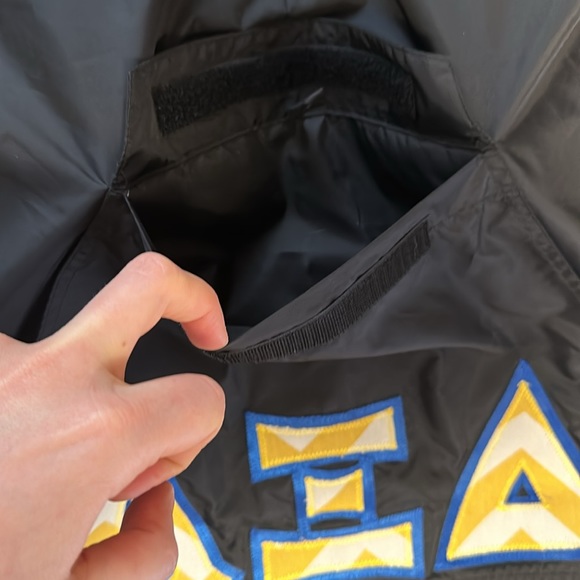 Charles River Rain Jacket w/ adjustable hood and cinch-able waist Alpha Xi Delta - Picture 6 of 8